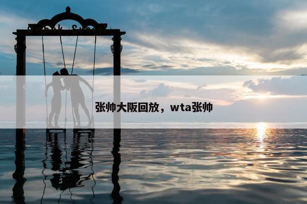 张帅大阪回放，wta张帅