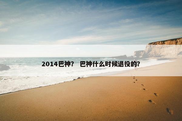 2014巴神？ 巴神什么时候退役的？
