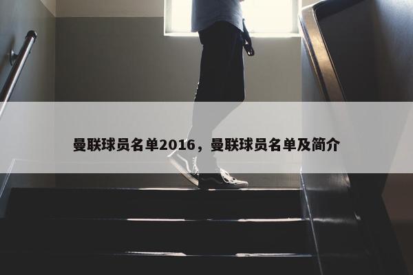 曼联球员名单2016，曼联球员名单及简介