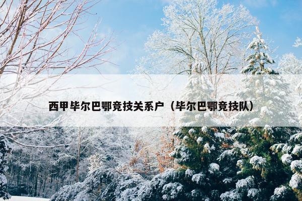 西甲毕尔巴鄂竞技关系户（毕尔巴鄂竞技队）