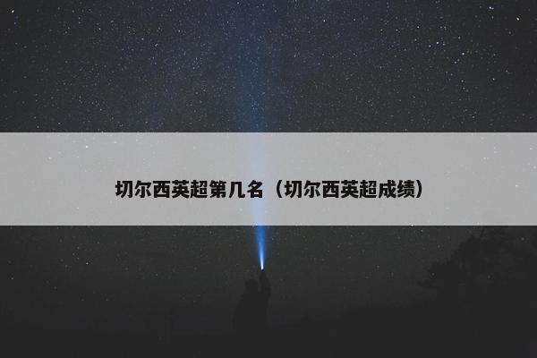 切尔西英超第几名（切尔西英超成绩）