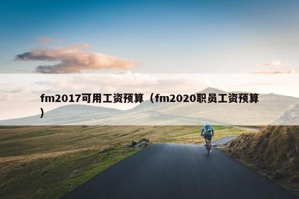 fm2017可用工资预算（fm2020职员工资预算）