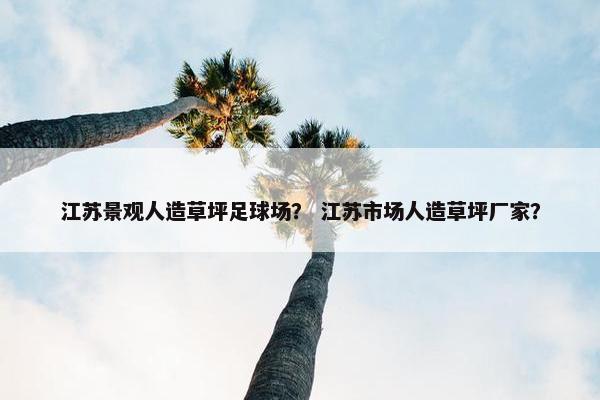 江苏景观人造草坪足球场？ 江苏市场人造草坪厂家？
