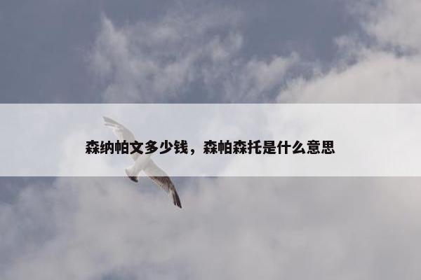 森纳帕文多少钱，森帕森托是什么意思