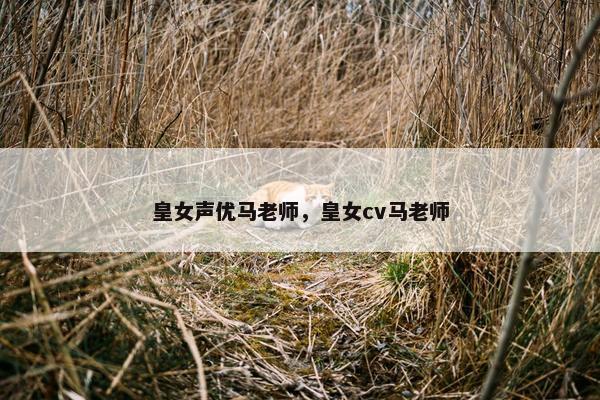 皇女声优马老师，皇女cv马老师