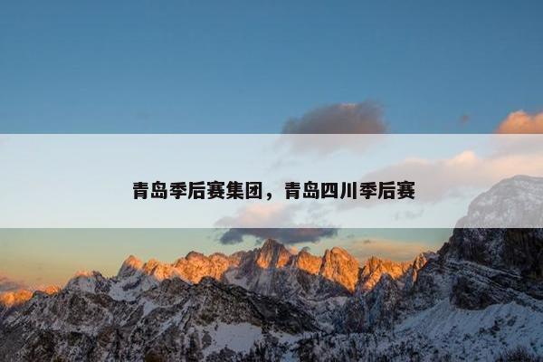 青岛季后赛集团，青岛四川季后赛