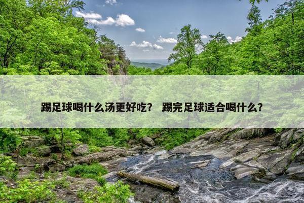 踢足球喝什么汤更好吃？ 踢完足球适合喝什么？