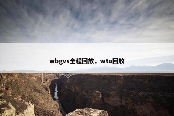 wbgvs全程回放，wta回放