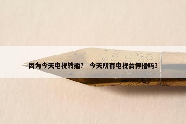 因为今天电视转播？ 今天所有电视台停播吗？