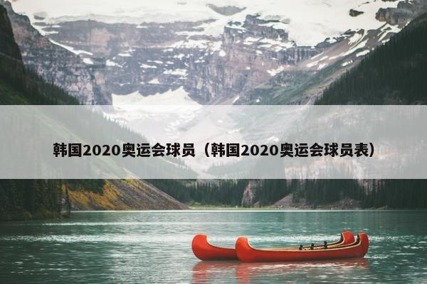 韩国2020奥运会球员（韩国2020奥运会球员表）