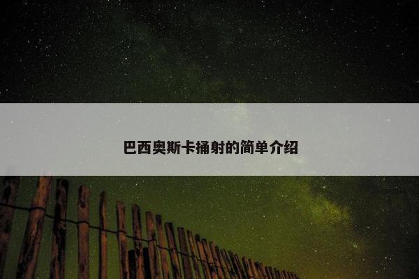 巴西奥斯卡捅射的简单介绍