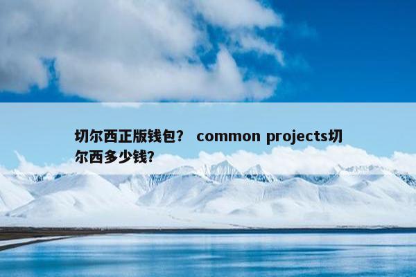 切尔西正版钱包？ common projects切尔西多少钱？