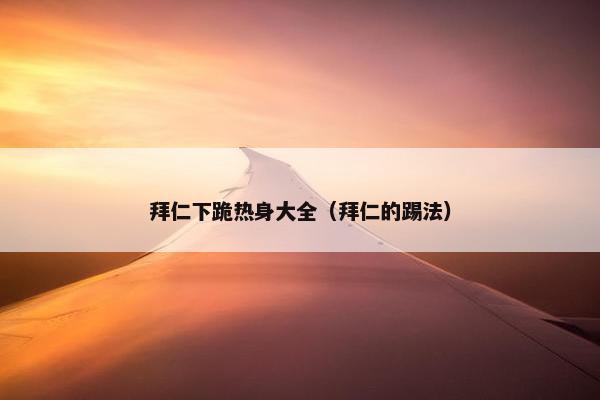 拜仁下跪热身大全（拜仁的踢法）