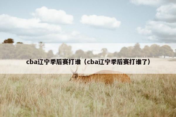 cba辽宁季后赛打谁（cba辽宁季后赛打谁了）