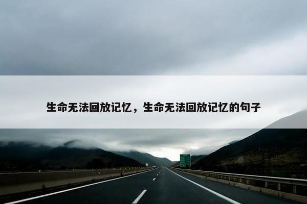 生命无法回放记忆，生命无法回放记忆的句子