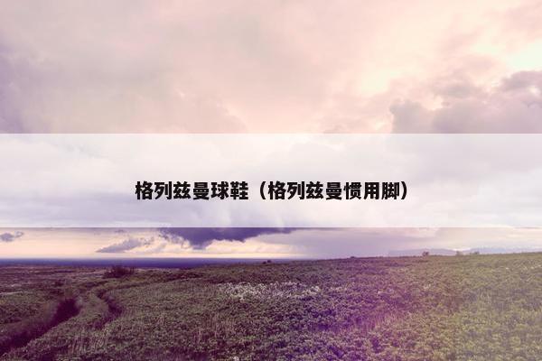 格列兹曼球鞋（格列兹曼惯用脚）