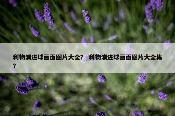 利物浦进球画面图片大全？ 利物浦进球画面图片大全集？