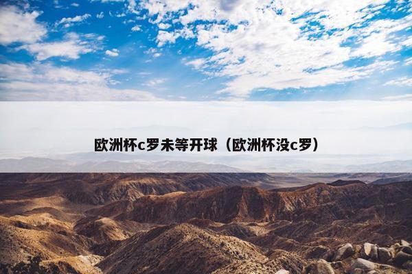 欧洲杯c罗未等开球（欧洲杯没c罗）