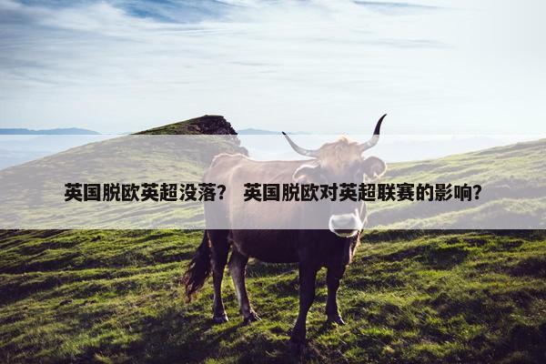 英国脱欧英超没落？ 英国脱欧对英超联赛的影响？