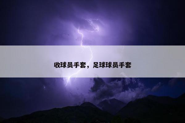 收球员手套，足球球员手套