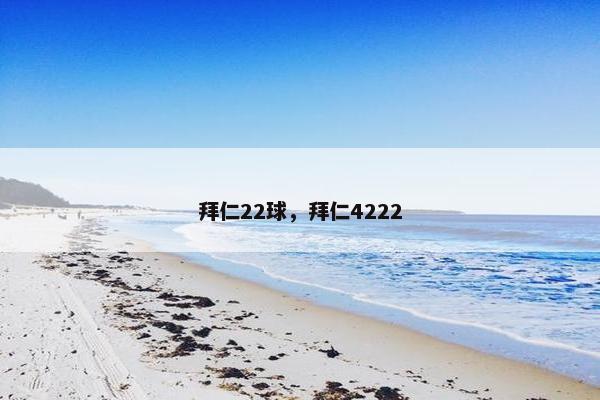 拜仁22球，拜仁4222