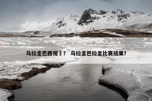 乌拉圭巴西视頻？ 乌拉圭巴拉圭比赛结果？