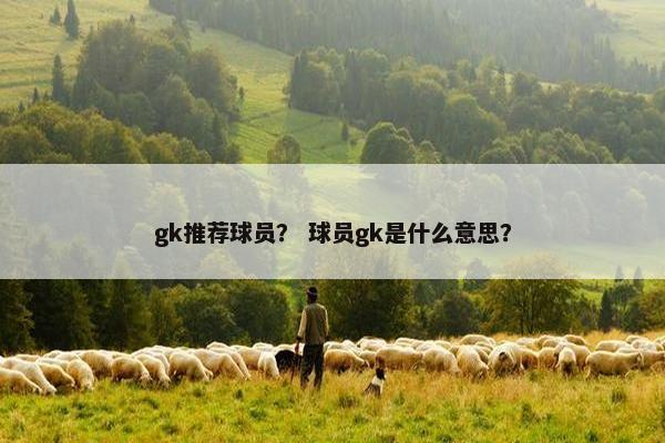 gk推荐球员？ 球员gk是什么意思？